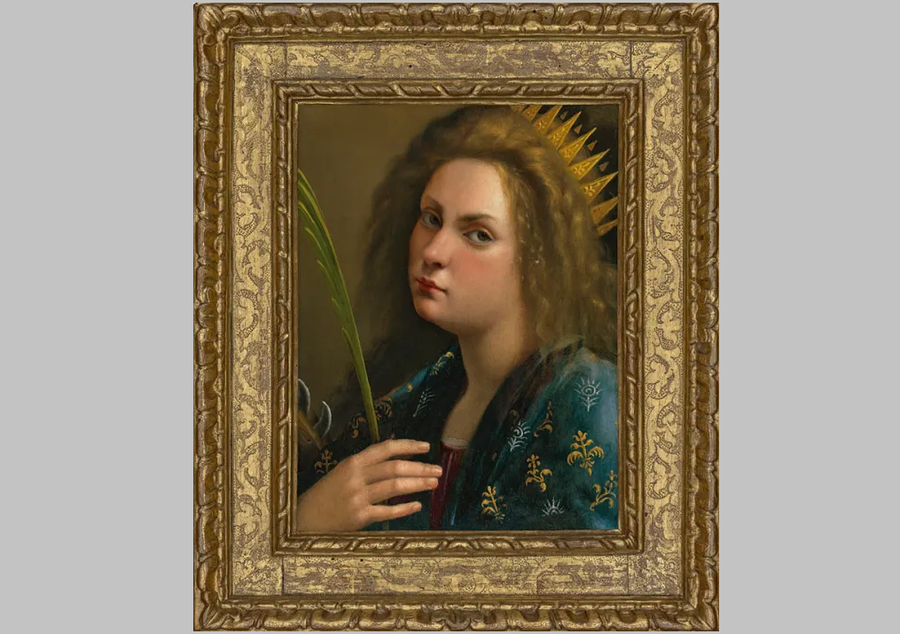 artemisia gentileschi, self portrait as saint catherine of alexandria