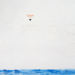 ecaterina vrana, contesa albă cu oameni albi de zăpadă (autoportret), ulei pe pânză, 2015