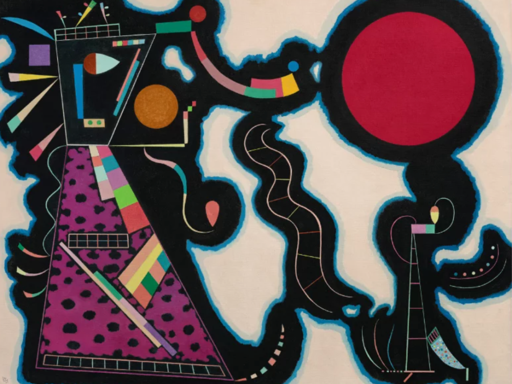 kandinsky, le rond rouge
