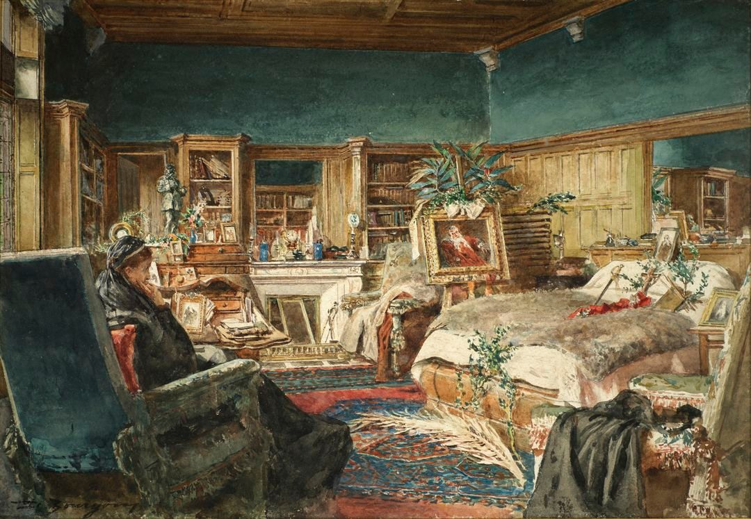 le deuil du peintre ernest meissonier, desire bourgoin