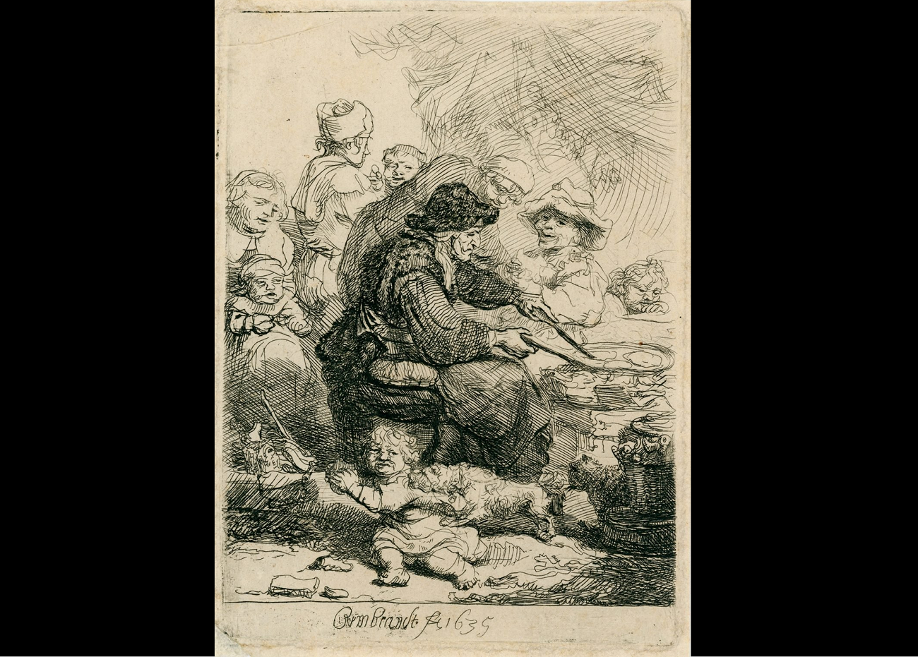 rembrandt van rijn, the pancake woman (1635), colecția charlotte meyer