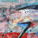 vasile fuiorea, arheologii telurice, 25x18 cm, pasta de relief si acrilic pe panza