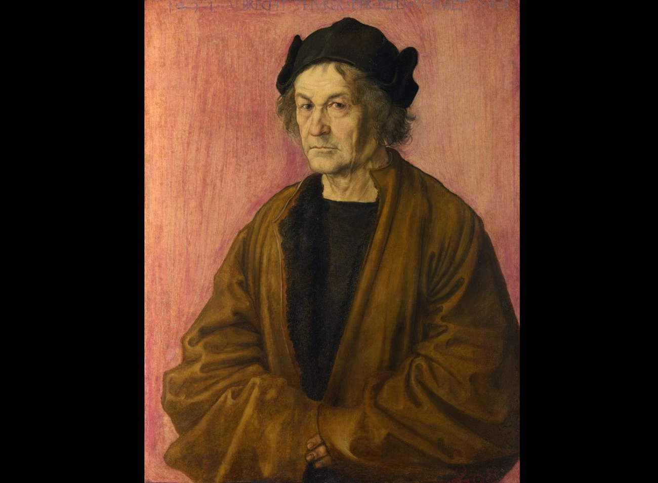 after albrecht dürer, portrait of dürer's father at 70 (1497), national gallery london