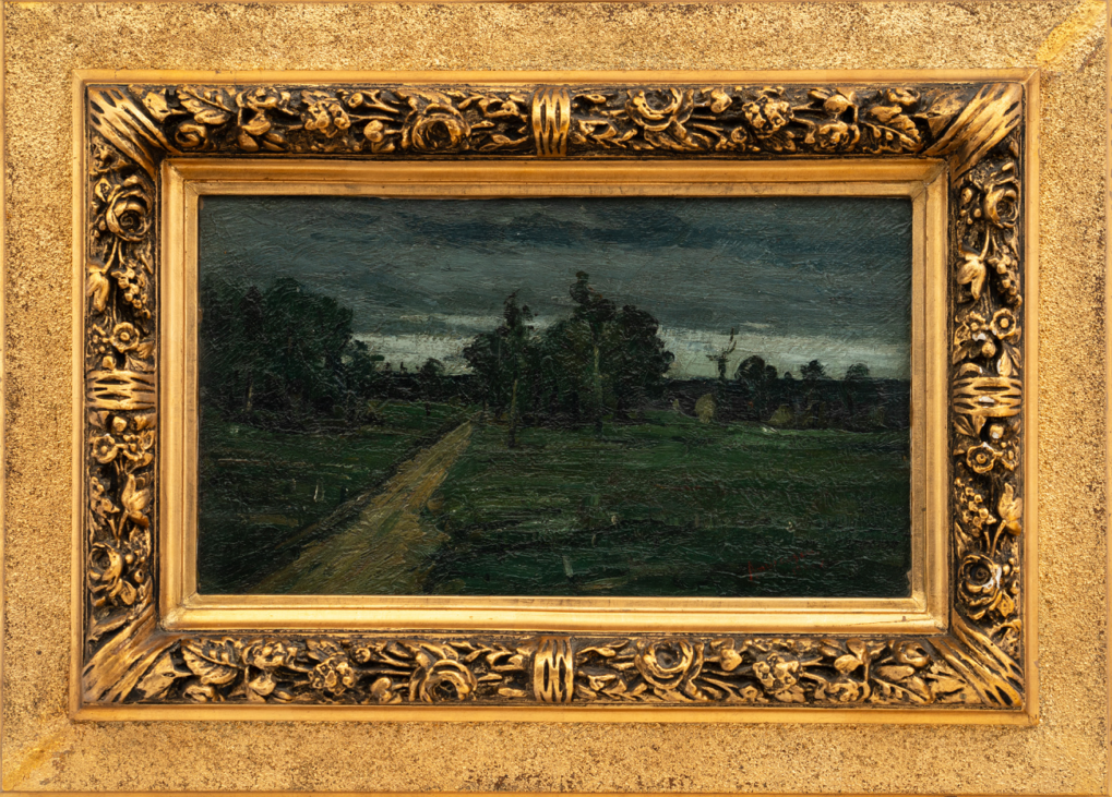 ion andreescu, peisaj din valea buzaului, ans azura