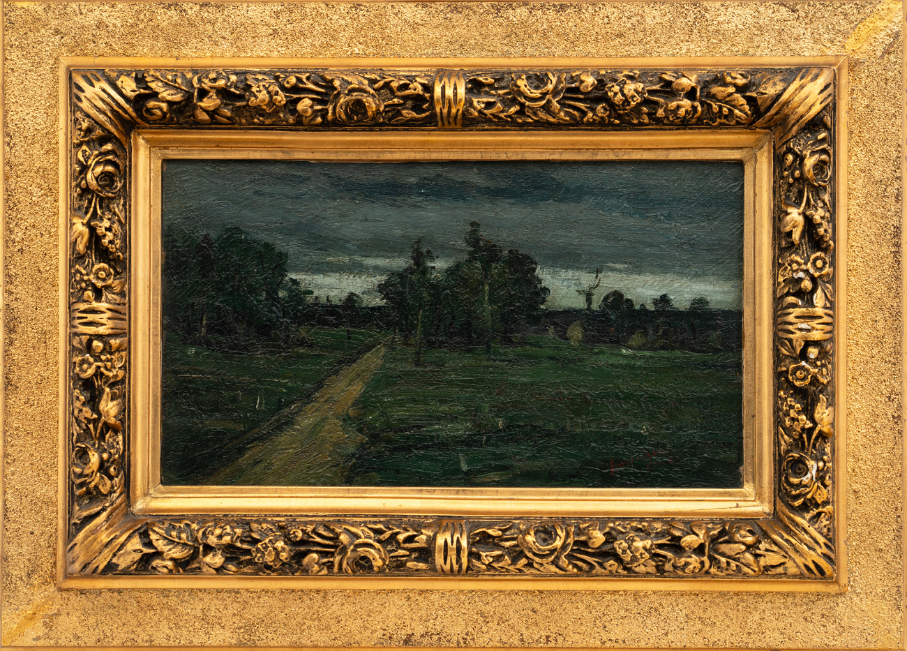 ion andreescu, peisaj din valea buzaului, ans azura