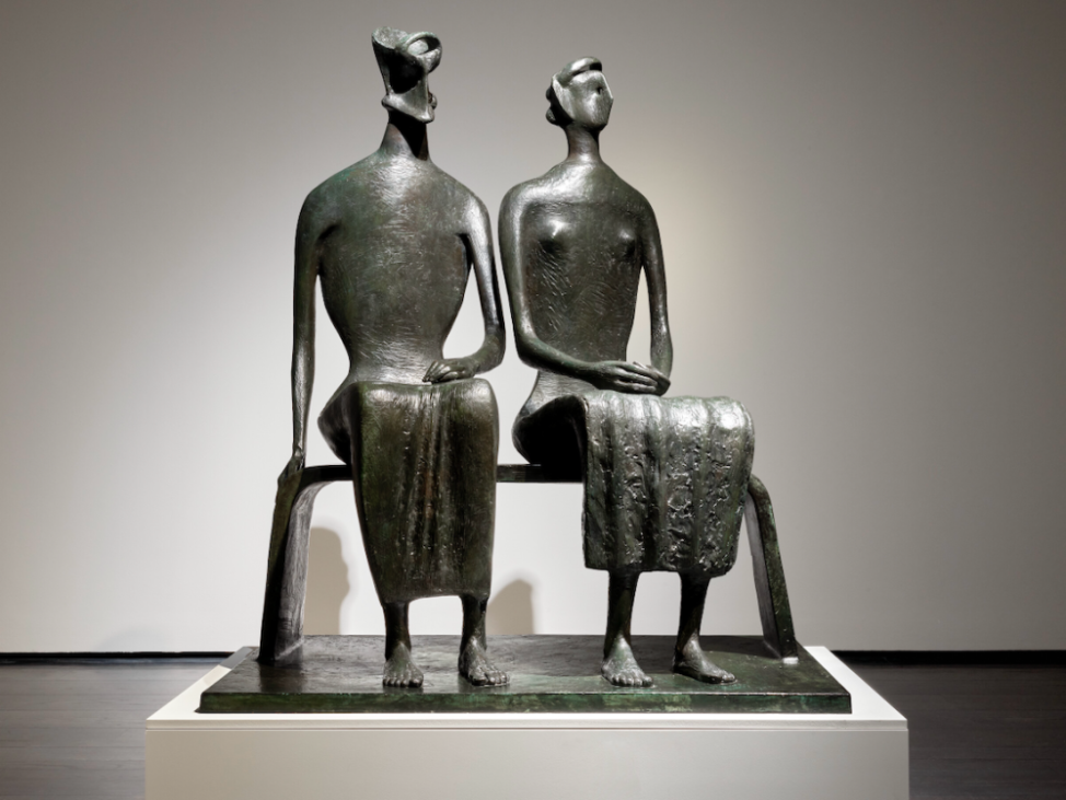 king and queen, henry moore