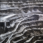 iulian bisericaru, the ground is not ours, 2026, carbune pe pânză