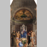 madonna col bambino in trono, bellini