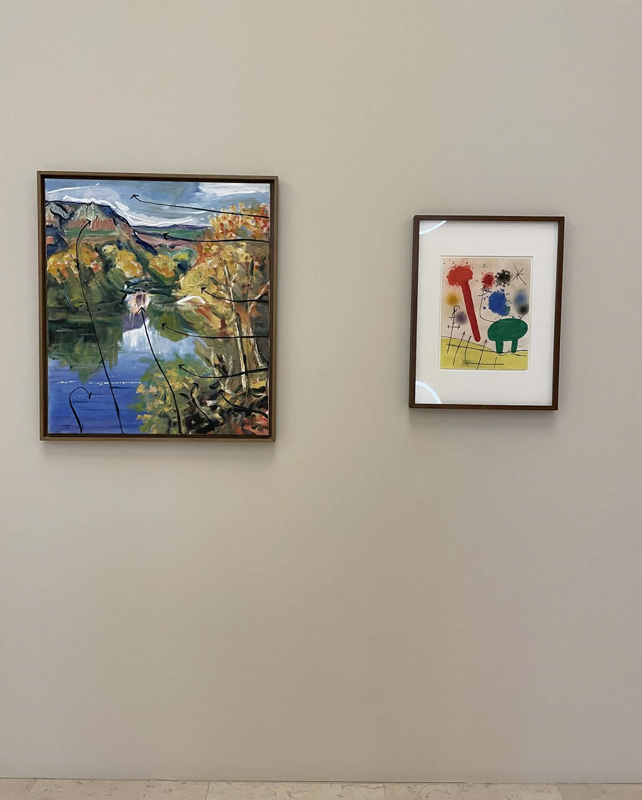 peisaj fara titlu de anselm kiefer, 1974. personaj într un peisaj, joan miro, 1970, curatorial