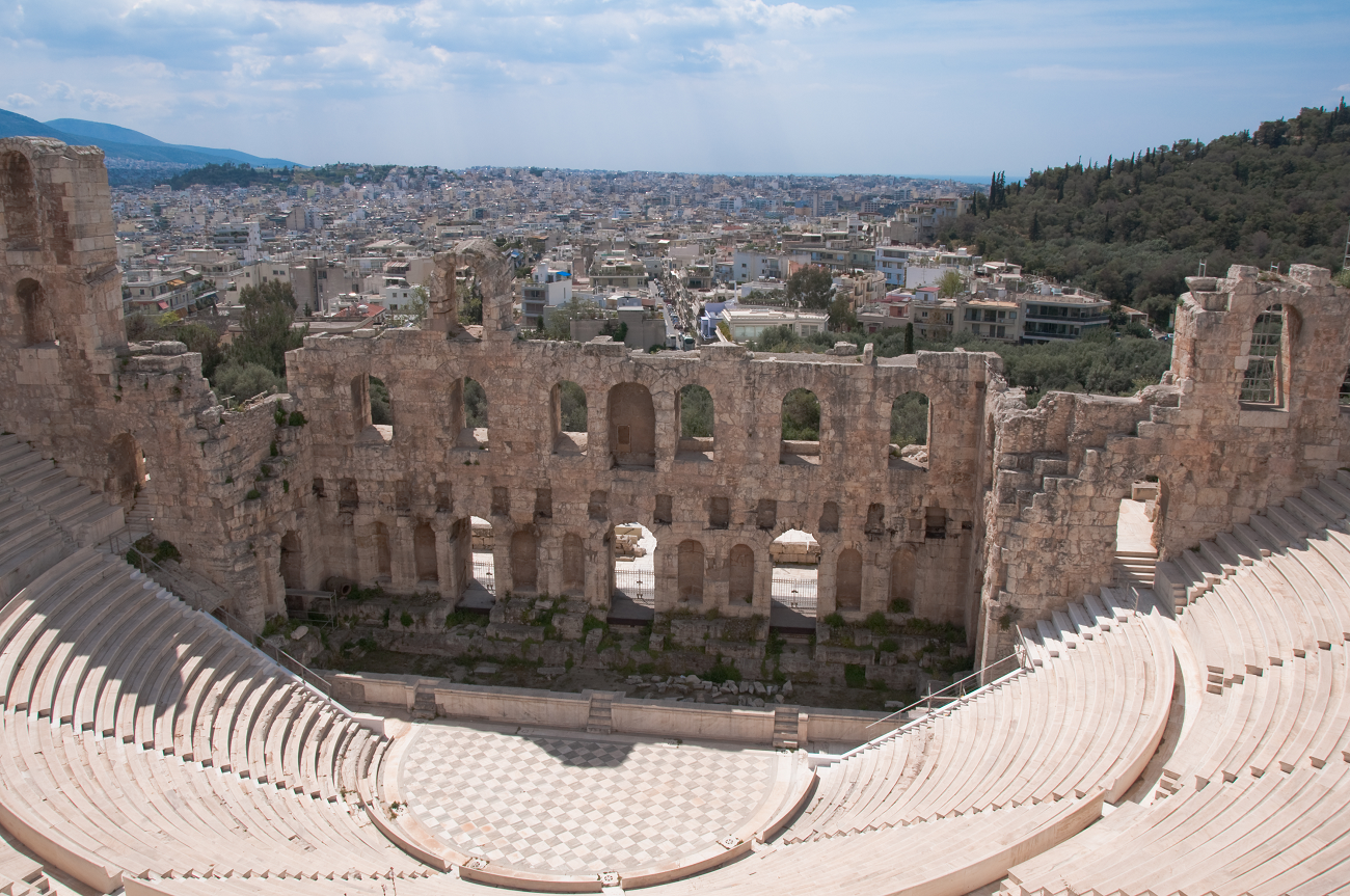 teatrul lui dionysos, atena, shutterstock, curatorial