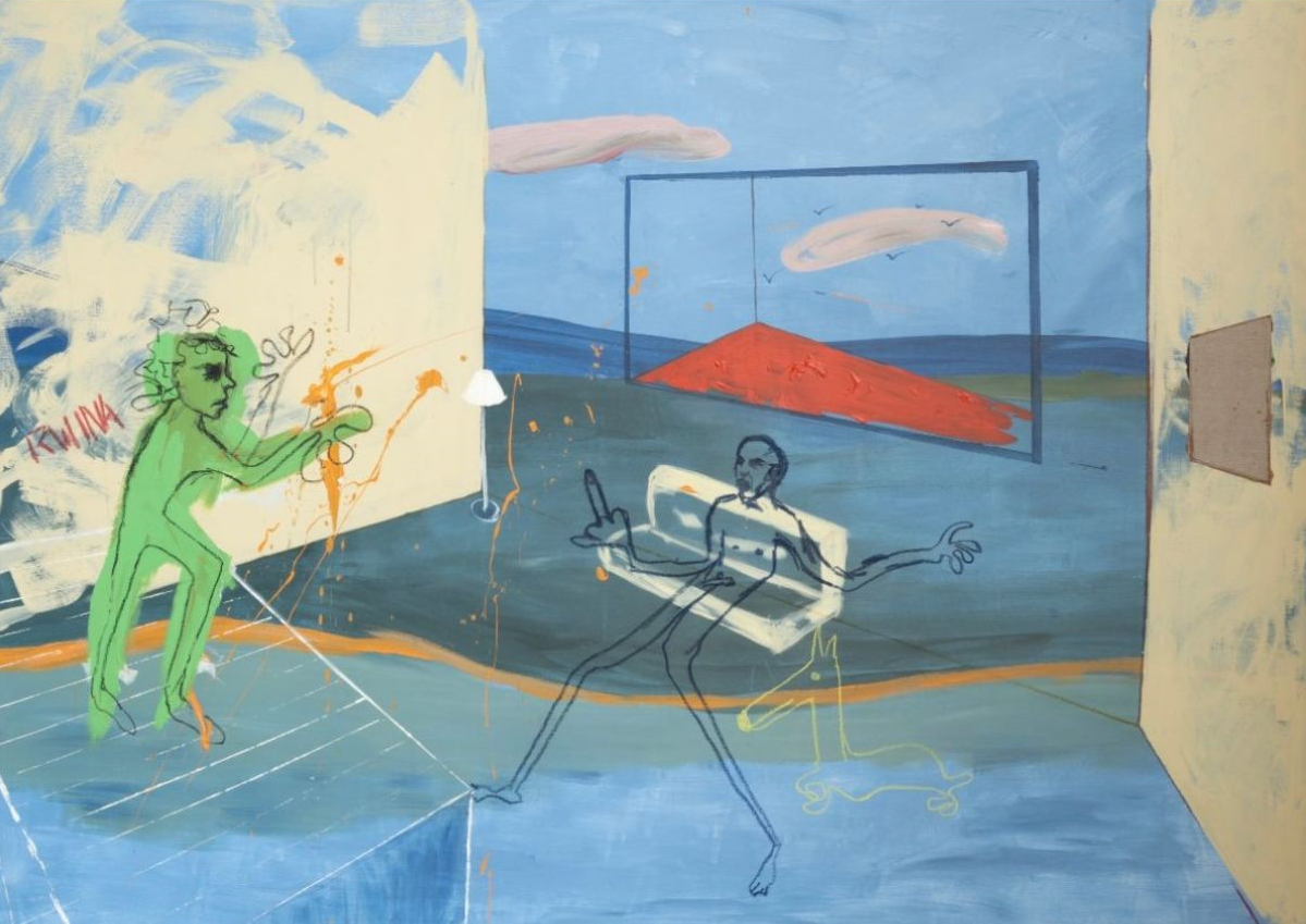 youssra raouchi, rhisome, 2023, pastel