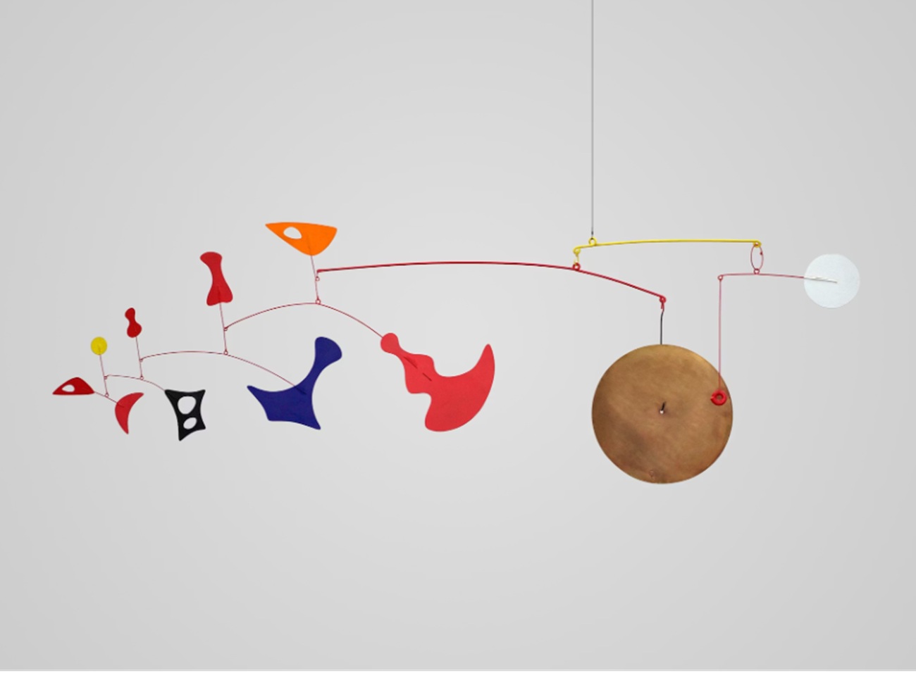 alexander calder, dispersed objects with brass gong, 1948