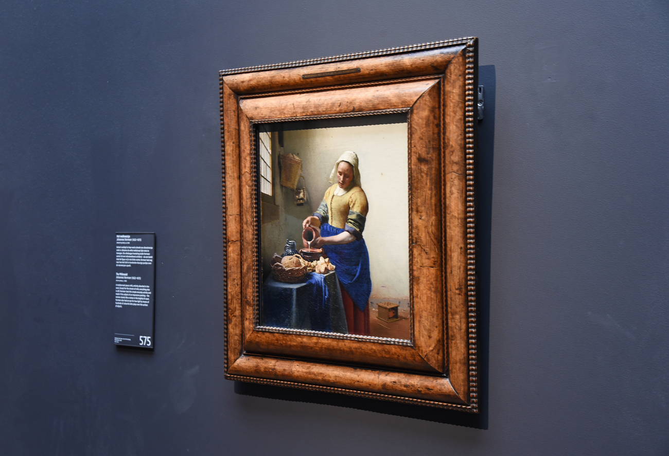 milkmaid, vermeer, shutterstock, curatorial