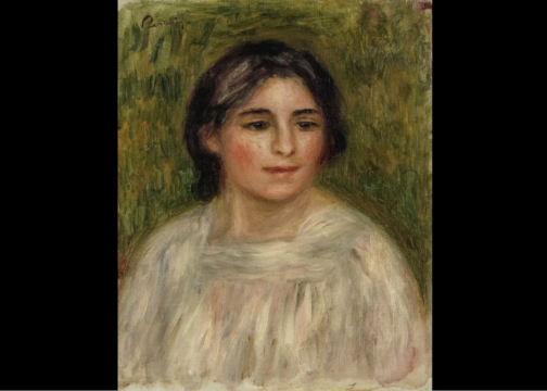 pierre auguste renoir, gabrielle à la blouse blanche (1907)