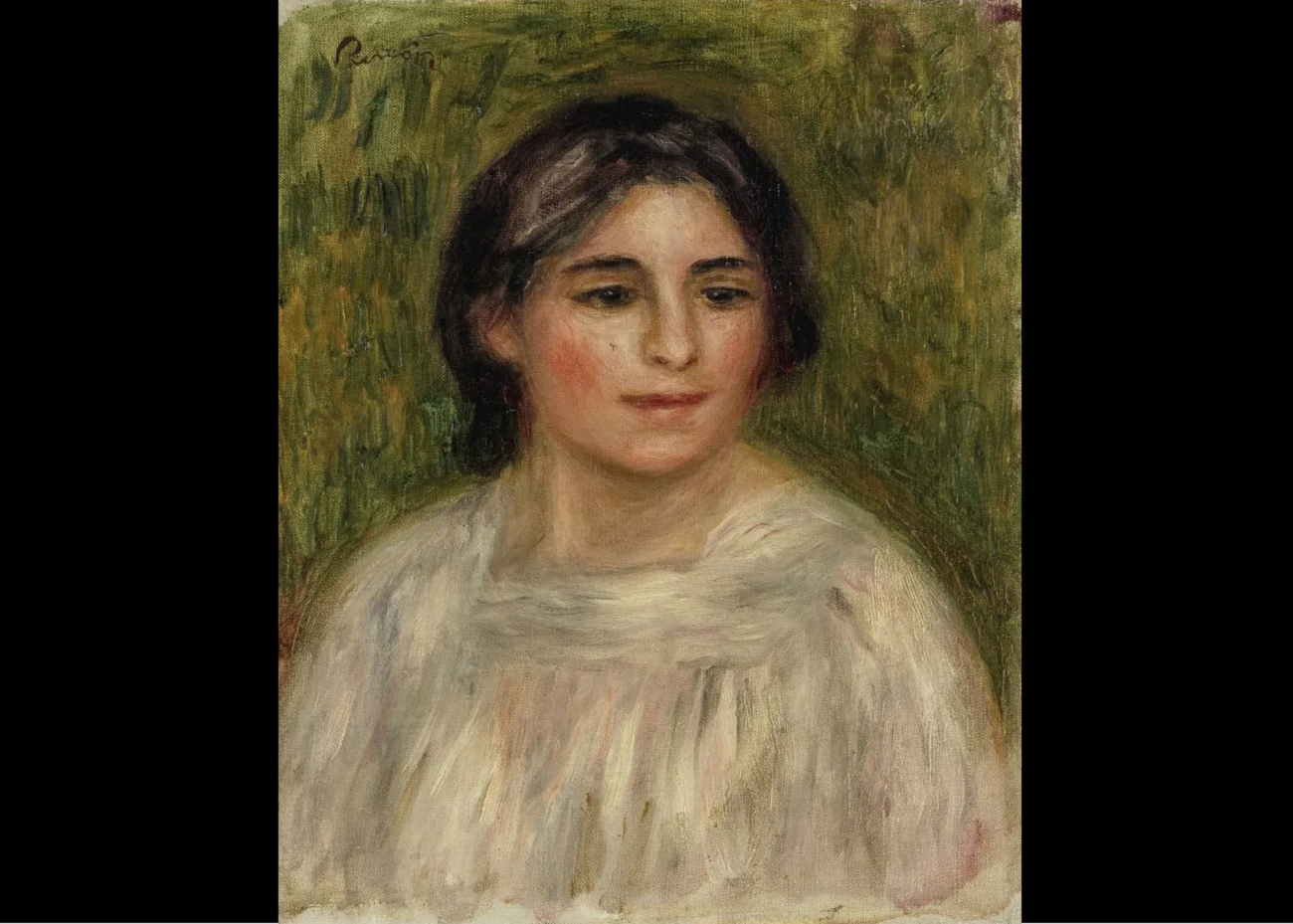 pierre auguste renoir, gabrielle à la blouse blanche (1907)