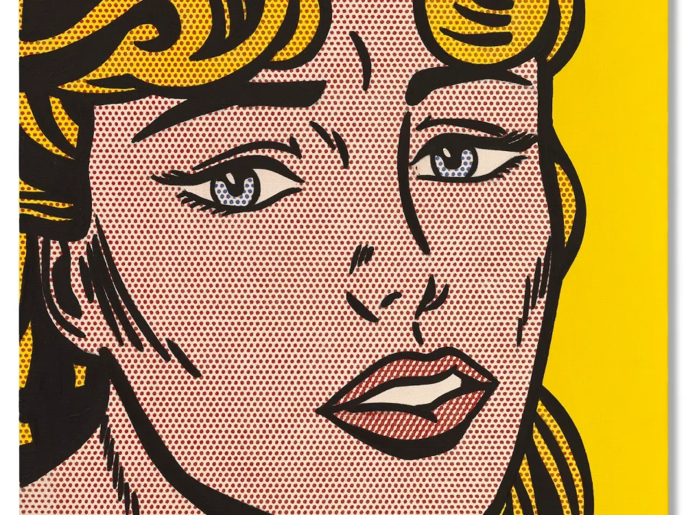 roy lichtenstein, anxious girl