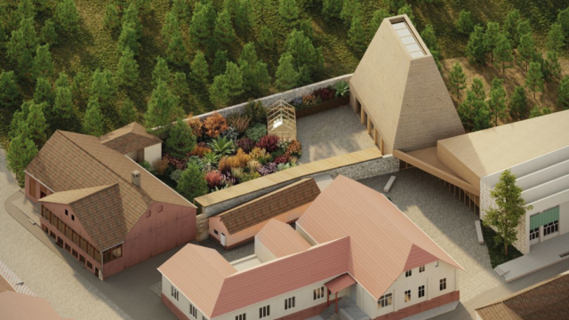 muzeul textilelor, băița, schita