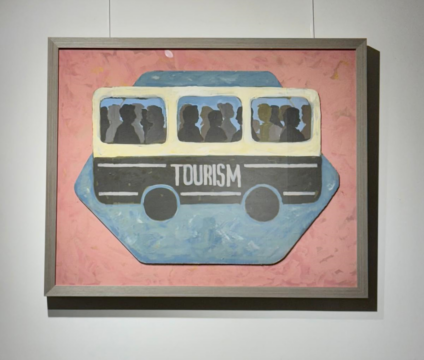 emanuel borcescu tourism acrilic pe carton 51x70