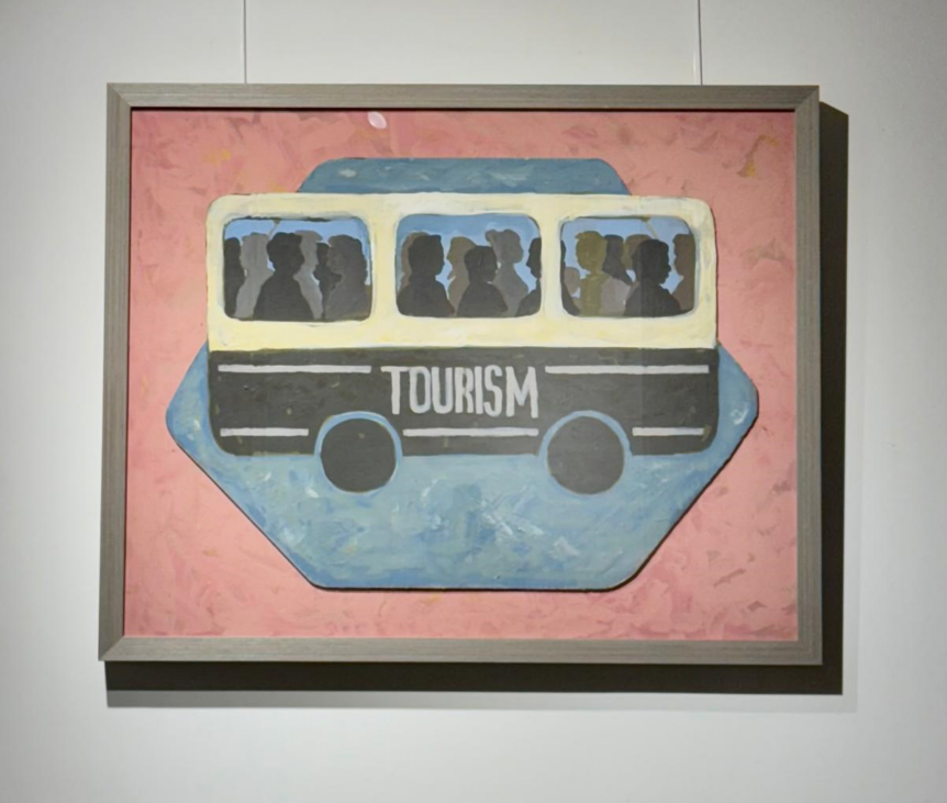 emanuel borcescu tourism acrilic pe carton 51x70