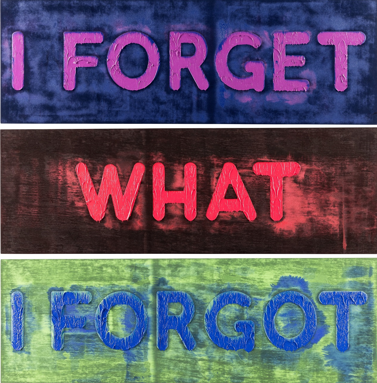 i forget what i forgot, mel bochner