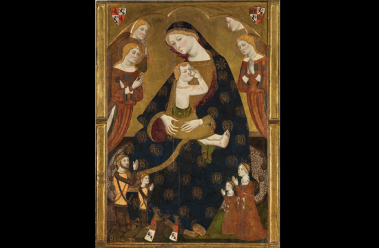 jaume serra, virgen de tobed con los donantes...