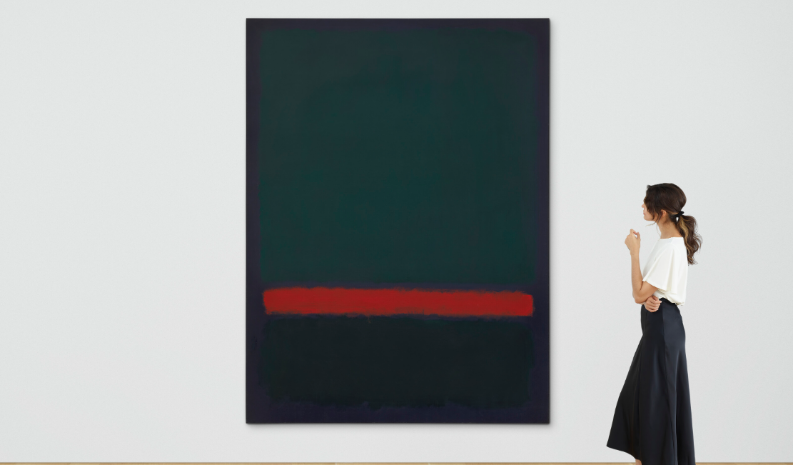 no. 15 (two greens and red stripe), rothko