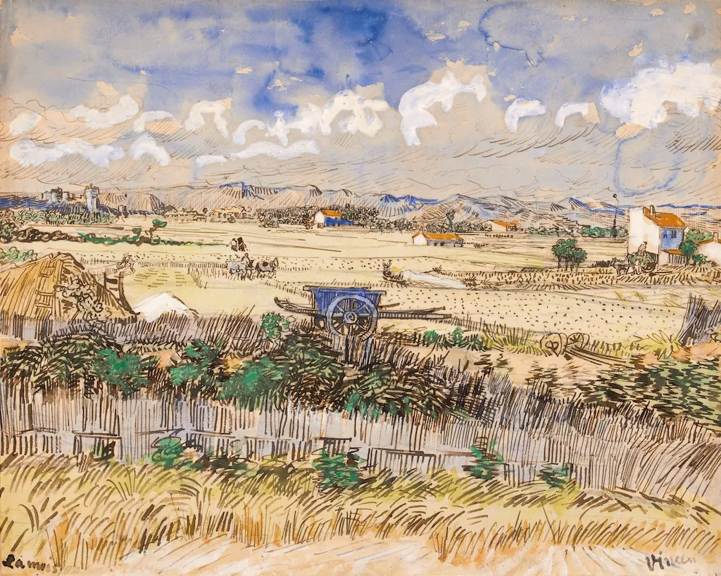 vincent van gogh, la moisson en provence (1888)