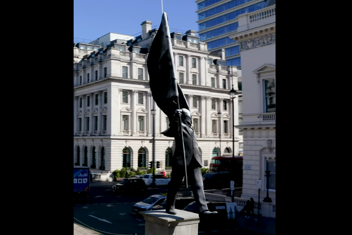 banksy, statuie, londra