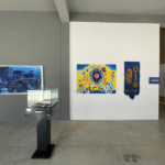 albastru, indigo, combinatul fondului plastic, curatorial