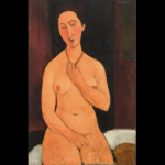 amadeo modigliani, nu assis au collier, nud asezat cu colier