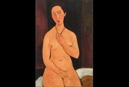 amadeo modigliani, nu assis au collier, nud asezat cu colier