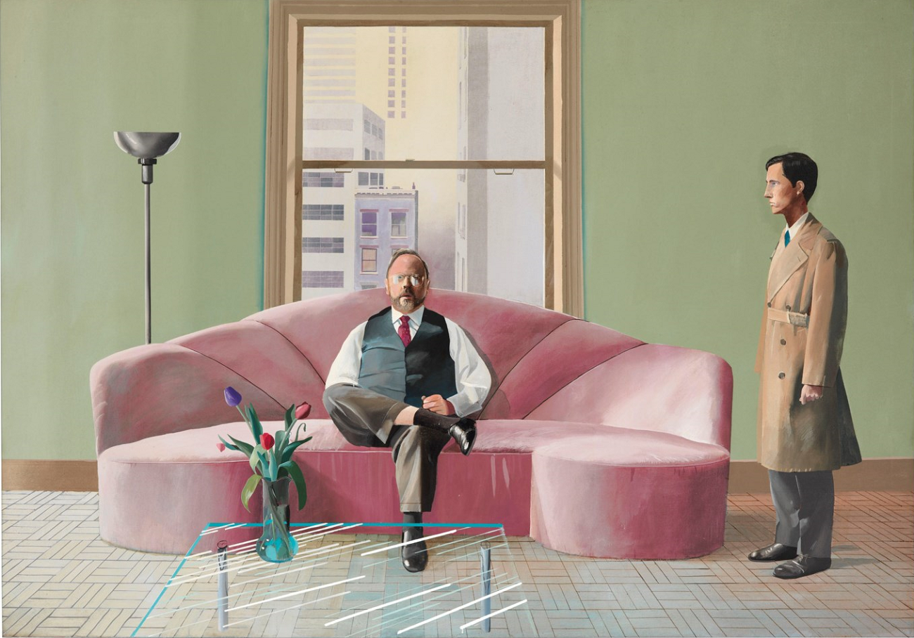 david hockney, henry geldzahler and christopher scott
