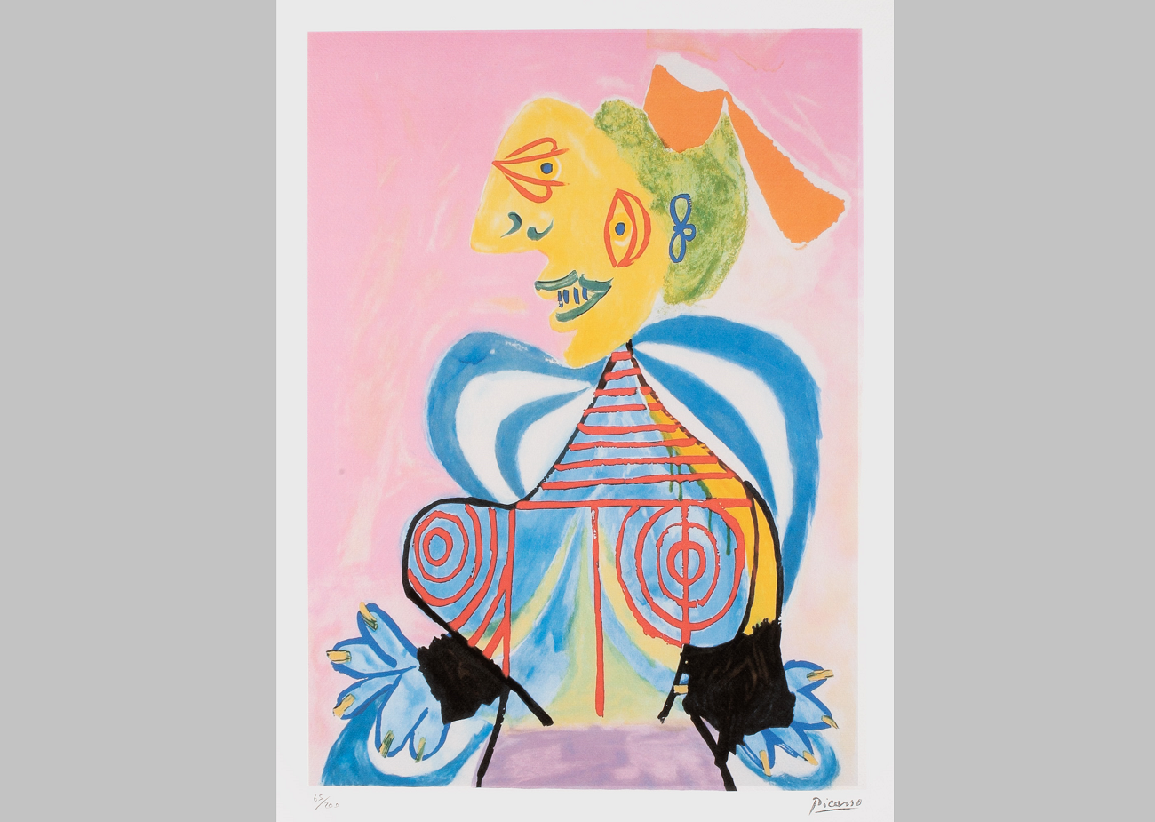 pablo picasso l arlesienne, cromolitografie