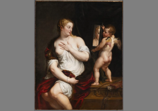 peter paul rubens, venus si cupidon, restaurat