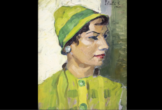 femeie in verde, constantin piliuță