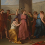 angelica kauffmann, achilles discovered among the daughters of lycomedes