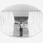 decebal scriba the curtain vintage gelatin silver print 12 x 17 cm, 1980, courtesy of alexandru rus collection