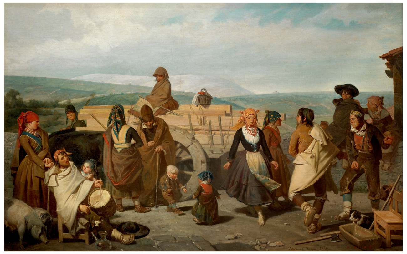 el baile. costumbres populares de la provincia de soria, bécquer, prado