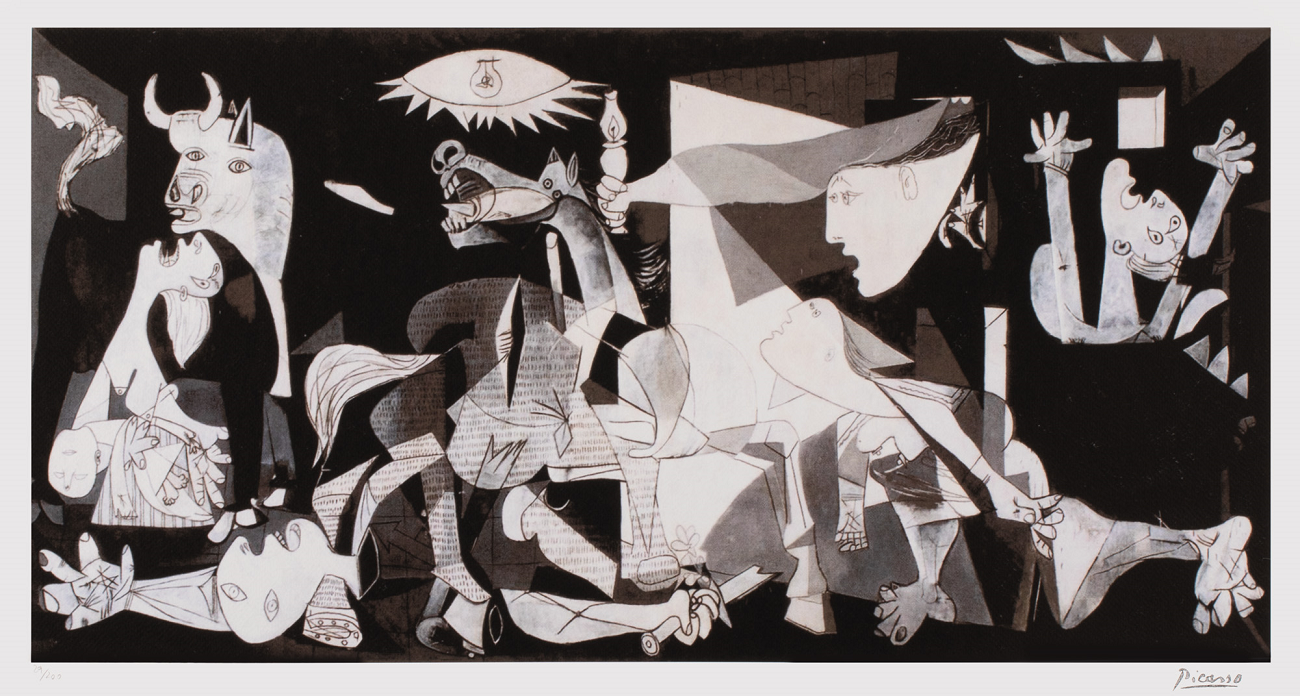 guernica, cromolitografie, pablo picasso