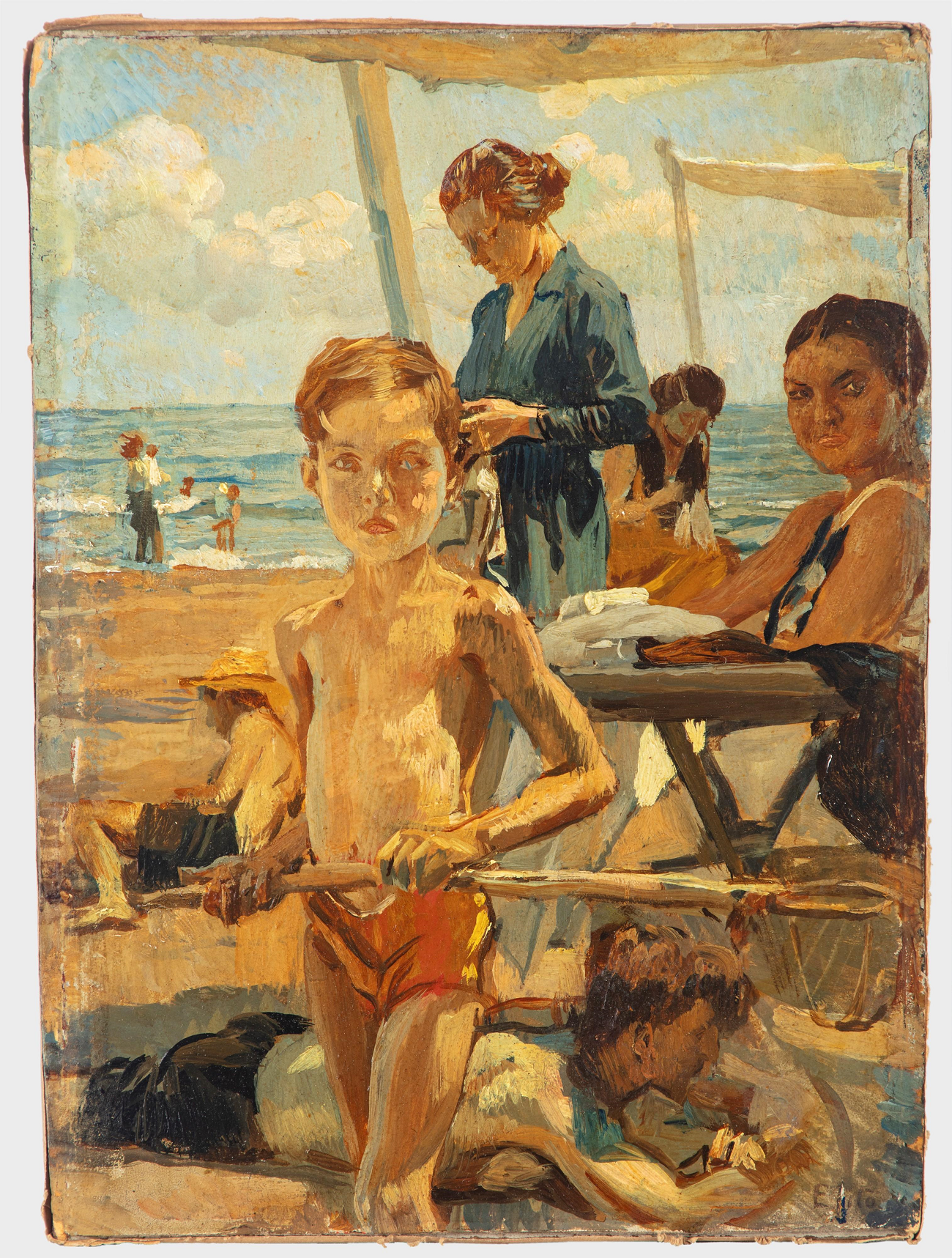 il bagno, 1909, ettore tito