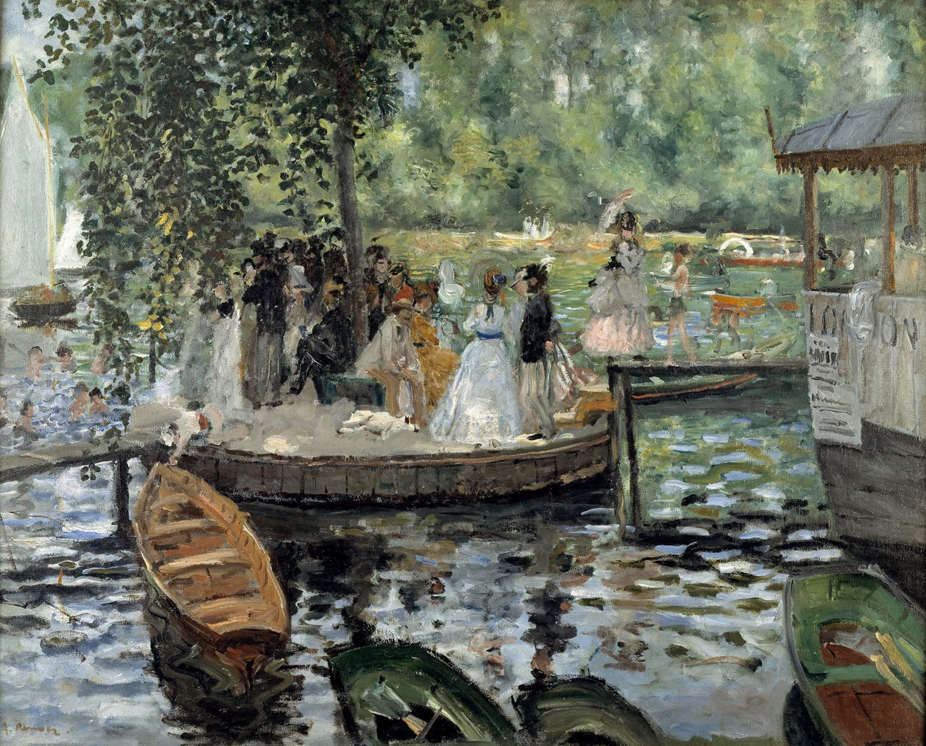 la grenouillere, renoir