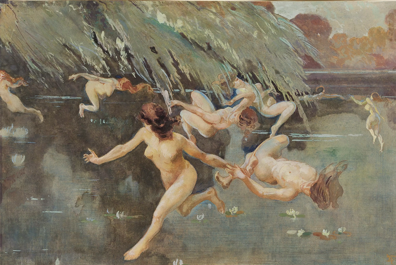 le ninfe, 1912, ettore tito