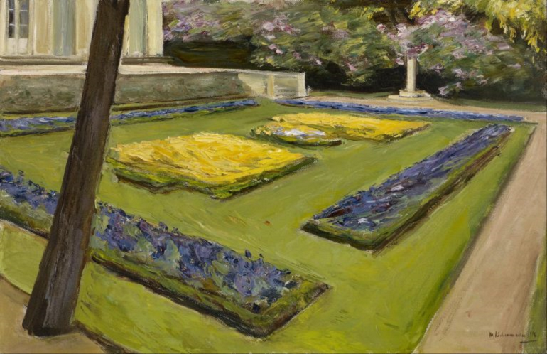 max liebermann, terrace in the garden near the wannsee towards northwest, ca. 1916
