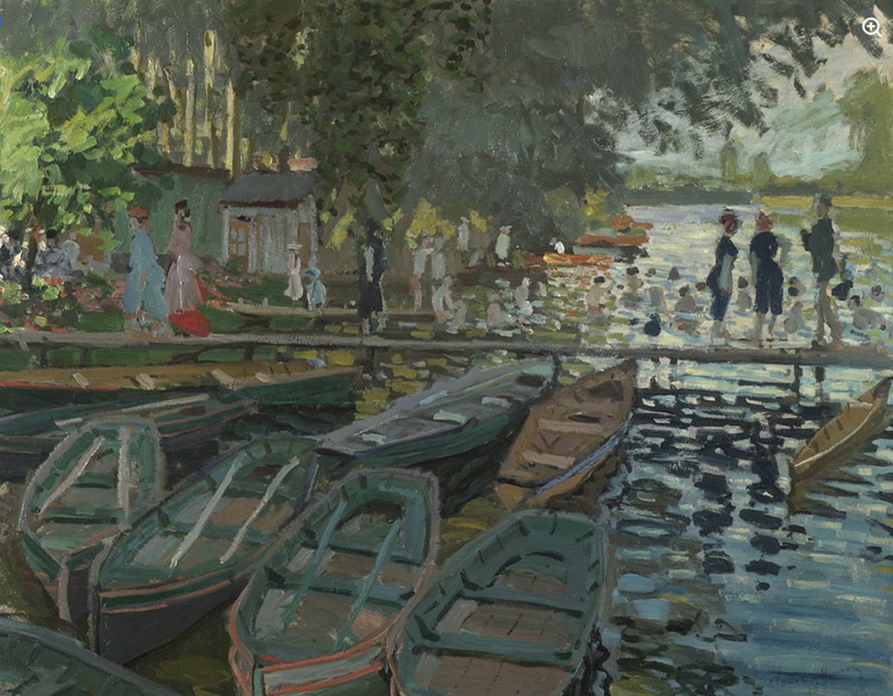 monet la grenouillere