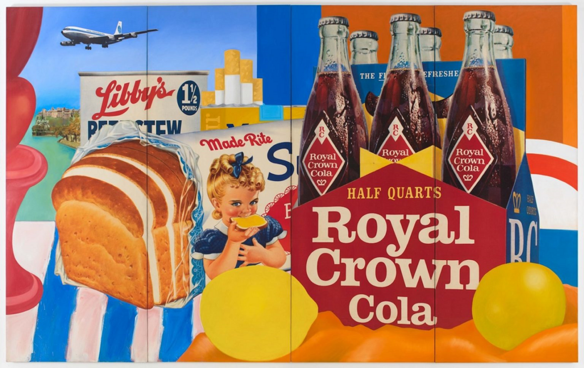 tom wesselmann still life #35, 1963, ulei și colaj pe panza