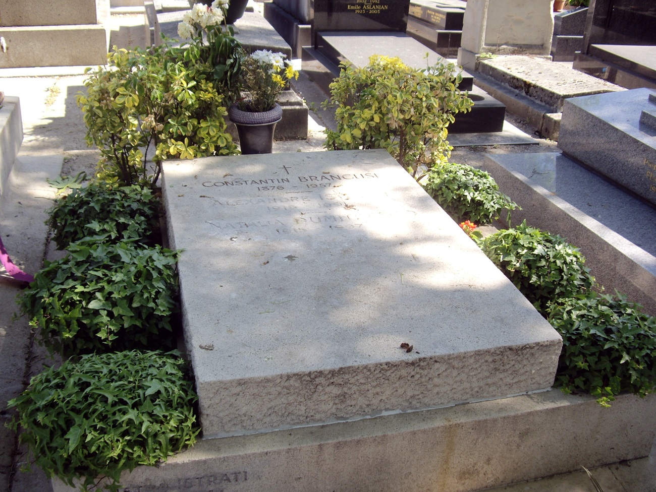 tombe constantin brancusi, cimetière du montparnasse