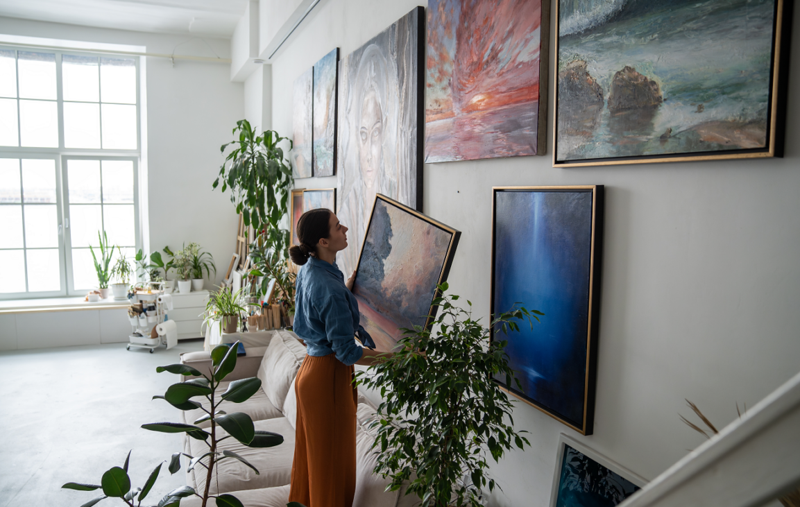 tablou, rama, interior, shutterstock, curatorial