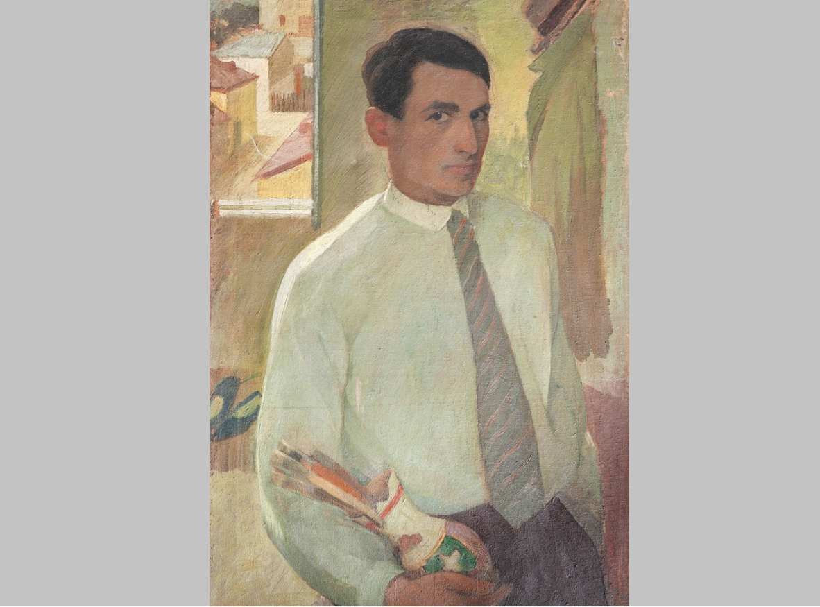 autoportret, nicolae stoica, 1928