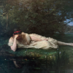berthe morisot, study at the water’s edge, 1864