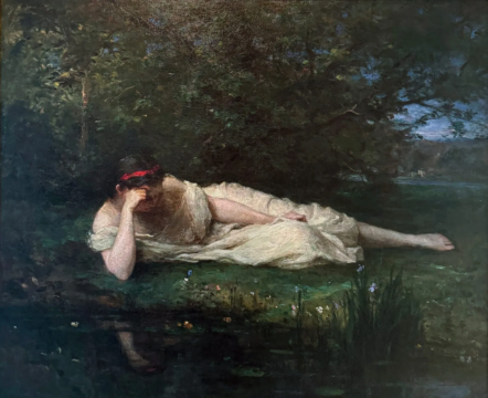 berthe morisot, study at the water’s edge, 1864